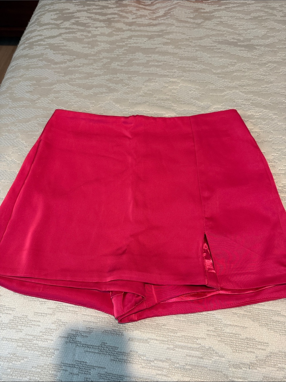 Women's High-Rise Pink Skort with Front Slit